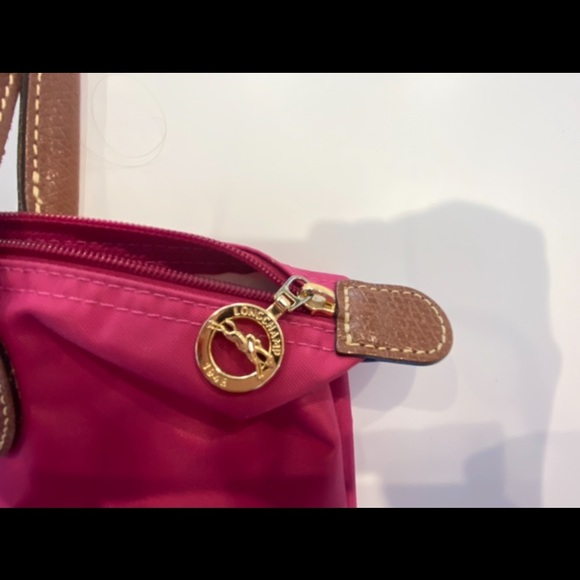 AUTHENTIC Pink Longchamp Le Pliage Small Shoulder Bag Excellent Condition - Picture 5 of 16